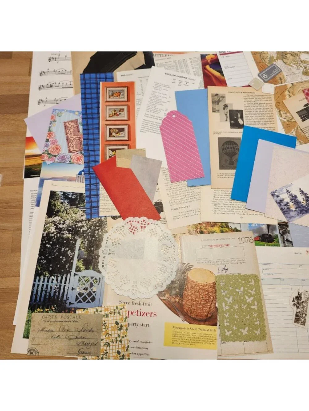 70 + Piece Ephemera Lot Junk Journal Kit Scrapbooking Paper Supplies Mixed Bundl